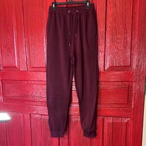Stylish Burgundy Jogger Sweatpants